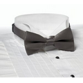 Dark Gray Banded Bow Tie